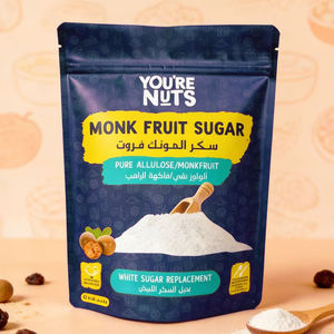 Bolsas Mylar de marca impresas personalizadas, papel de aluminio a prueba de olores, bolsas de embalaje de goma de azúcar resellables, bolsa de pie - Product Image 1