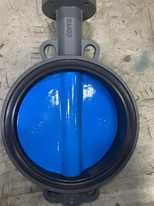 VKF42.350 con Actuador, PN16, 90°, Hierro Dúctil, para Conexión de Brida HVAC de Agua Fría/Caliente - Product Image 1