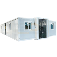 Maison conteneur de 40 pieds de haute qualité et à prix abordable, extensible, pour camping, maison préfabriquée en micro-acier, villa