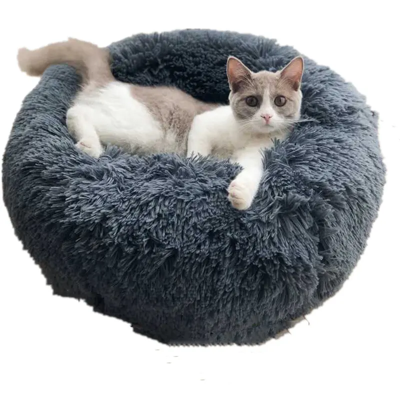 Dropshipping Manufacturers Round Plush Soft Pet Bed Mat House Dog Bed Cat Bed Nest dropshipping Agent Dropship Websites For Sale