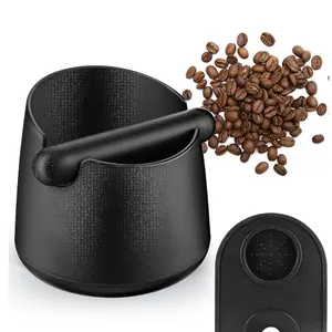 Corner Coffee Accessories Commercial Coffee Grind Knock Box Bin Espresso Drawer Coffee Grounds Knock Box