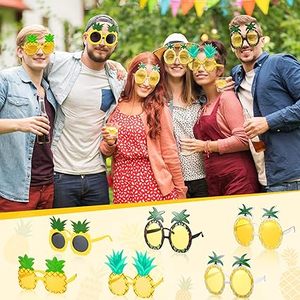 Crazy Night Fiesta Tropical piña gafas <span class=keywords><strong>de</strong></span> sol Ocean Line Luau fiesta gafas <span class=keywords><strong>de</strong></span> sol para la playa fiesta temática suministros Decoración - Product Image 4