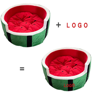 Pet Nest Wassermelone geformt weich bequem bequem warm wasserdicht Schlaf bett für Katzen hund - Product Image 4