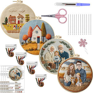 Kit <span class=keywords><strong>de</strong></span> broderie artisanale DIY Kit <span class=keywords><strong>de</strong></span> broderie personnalisé pour débutants au <span class=keywords><strong>point</strong></span> <span class=keywords><strong>de</strong></span> <span class=keywords><strong>croix</strong></span> - Product Image 1