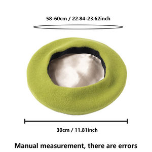 Nouveau style multicolore à la mode femmes béret français <span class=keywords><strong>chapeau</strong></span> <span class=keywords><strong>pas</strong></span> <span class=keywords><strong>cher</strong></span> cérémonie béret casquettes - Product Image 2