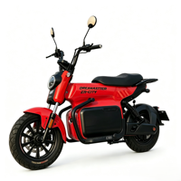 Scooter électrique 2000W avec siège, longue autonomie, suspension hydraulique avant, double frein à disque, vélo électrique de ville pour adultes