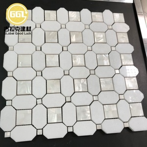Hình dạng Seashell Gạch <span class=keywords><strong>Mosaic</strong></span> với giá bán buôn bằng tia nước Gạch <span class=keywords><strong>Mosaic</strong></span> cho tường trang trí nội thất - Product Image 1