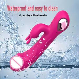 Tavşan Çift Başlı 10 Frekanslı Elektrikli Kadın Mastürbasyon Seks Oyuncağı Karikatür Tavşan Seks Oyuncağı dildoVibrator Kadınlar için - Product Image 3