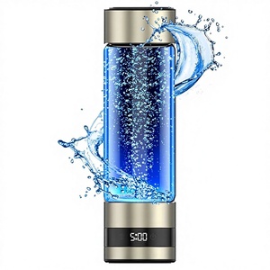 Bouteille d'eau hydrogénée intelligente en verre OEM 460 ml avec support, alimentée par USB, pour usage domestique, extérieur et automobile - Product Image 3