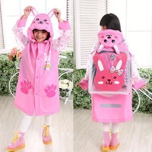 Impermeable Infantil con Capucha Inflable y Mochila, Impermeable Individual para Niños y Niñas, Regreso a Clases, Logotipo Personalizado - Product Image 3