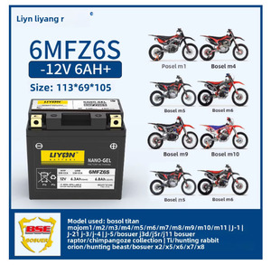 Li Yang Bosol M1/M4/M5/M6/Extrêmement furtif/Raptor/Cheetah Batterie <span class=keywords><strong>de</strong></span> <span class=keywords><strong>moto</strong></span> moderne et écologique sans entretien - Product Image 4