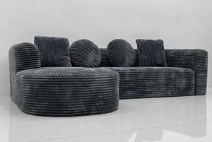 Bán hàng trực tiếp vải to sợi vải <span class=keywords><strong>sofa</strong></span> đặt chân không nén miếng bọt biển điền L-hình đồ nội thất - Product Image 4