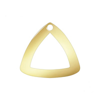 11.1mm Triangle Goutte Pendentifs 14K Or Rempli Géométrique Charme Connecteurs pour DIY Collier Bracelet Boucles D'oreilles Fabrication de Bijoux