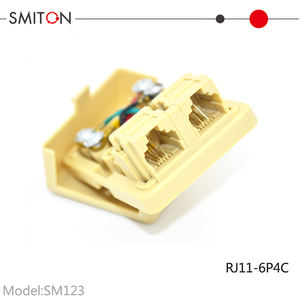 Deux Ports 6p4c Rosette Téléphone RJ11 RJ45 Surface Box - Product Image 2