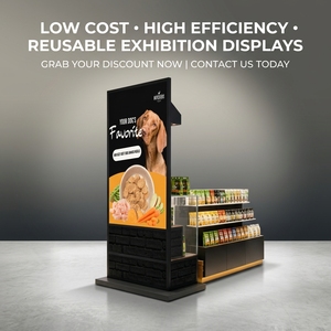 Espositori Modulari Portatili e Smontabili per Snack per Animali Domestici, Leggeri e Riutilizzabili, Stand Espositivi per Negozi - Product Image 5