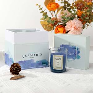 Manufacturer Custom Luxury Rectangular Hard Cardboard Candle <b>Box</b> for Gift Unique Embossing Glossy Lamination Printing Handling - Product Image 5