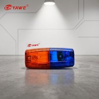 Meilleur prix Lampe de signalisation routière LED étanche IP65 à énergie solaire en plastique, lampe d'avertissement de sécurité pour épaule, clignotante rouge et bleue