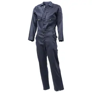 Full Cotton Aviator Overalls FR Coverall One Piece Work Clothing Solid Color Fire Retardant Coverall