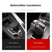 Convient pour le pommeau de levier de vitesse Audi A4LA5A6L Q5L Q7Q8 RS Pommeau de levier de vitesse amélioré et modifié Crystal Cover
