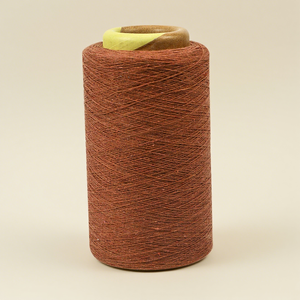 Rejenere pamuk ipliği çin fabrika OE 5/1 ekru kahverengi geri dönüşümlü pamuk Polyester karışımı örgü ipliği melanj iplik - Product Image 1