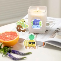 Autocollant parfumé avec logo personnalisé, feuille d'autocollants parfumés aux fruits pour récompenser les enfants, cadeau pour enfants