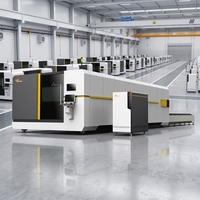Machine de découpe laser à fibre entièrement fermée 2000W 3000W 6000W pour métal, acier inoxydable, acier au carbone, aluminium, directement de l'usine