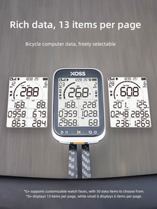 G3 xoss + คอมพิวเตอร์จักรยานอิเล็กทรอนิกส์จอแสดงผล LCD กันน้ำ IP67 GPS ANT + CADENCE <span class=keywords><strong>strava</strong></span> เข้ากันได้กับถนนจักรยานเสือภูเขา - Product Image 4