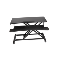 Bureau d'ordinateur avec plateau à clavier 32-36 pouces convertisseur de bureau vente en gros hauteur réglable bureau d'ordinateur