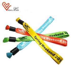 Pulseras de Tela con Logotipo Personalizado para Eventos, Precio de Fábrica - Product Image 4
