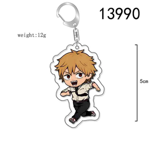 Llavero de Anime Chainsaw Man con Denji, Pochita, Makima, <span class=keywords><strong>Hayakawa</strong></span> <span class=keywords><strong>Aki</strong></span> y Power, Accesorio de Cosplay, Colgante, Regalo de Navidad - Product Image 2