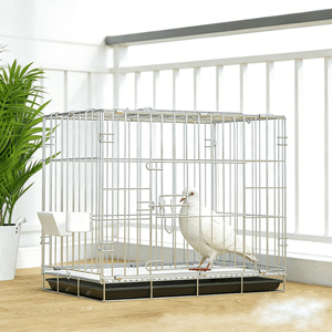 Cage à pigeons pliable en métal, très vendue, avec plateau en plastique, conception robuste, style simple, pour l'élevage et la reproduction par alliage - Product Image 5