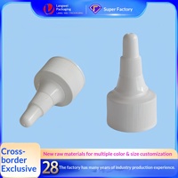En stock – Bouchons à bec verseur pointus en plastique PP de 18 mm, 20 mm, 24 mm, 28/410 pour bouteilles de boissons – Modèle J-0188