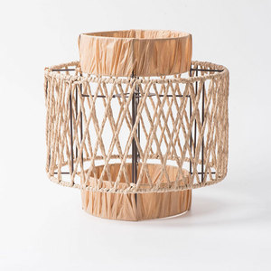 Chinese Style Pendant Light Paper Lampshade E27 Round Hand Woven <b>Rope</b> Living Room <b>Lighting</b> Fixture - Product Image 4