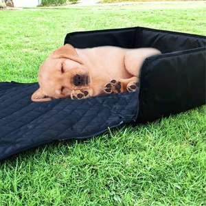 Housse de siège avant de <span class=keywords><strong>voiture</strong></span> pour animaux de compagnie <span class=keywords><strong>2</strong></span> en 1 Pawise Durable étanche pour chien Booster Outdoor Travel Pet SUV Bucket Seat Cover avec ceinture de sécurité - Product Image 4