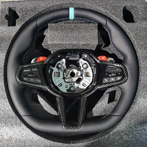 Volante Deportivo de Fibra de Carbono Forjado LED a <span class=keywords><strong>Precio</strong></span> Competitivo para <span class=keywords><strong>BMW</strong></span> E46 E90 E38 E39 E83 E60 E70 E71 E72 E53 E89 E92 - Product Image 4