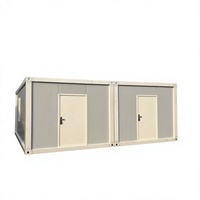 Maison conteneur détachable de 20 pieds, maison modulaire de luxe portable pour le camping, en acier, pour appartements et hôtels