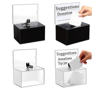 Acrylic trong suốt CTN Tặng hộp chống bụi nhựa tiết kiệm hộp với chủ đề thiên thần bỏ phiếu gợi ý plexiglass Bầu Cử hộp - Product Image 2