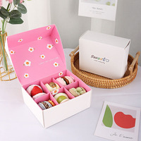 Boîtes d'enveloppe d'emballage personnalisées en rose de couleur brownie au design Boîte postale d'abonnement en macaron enduit écologique avec logo