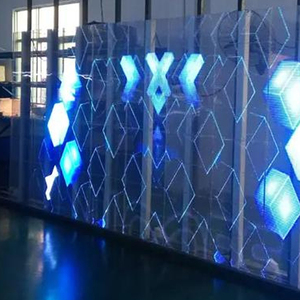 P3.9 P4.8 P5 P6 Transparent <b>Glass</b> LED Advertising Screen Indoor <b>Film</b> Screen LED Transparent LED <b>Film</b> <b>for</b> <b>Glass</b> - Product Image 4