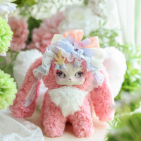 Figurine de collection en peluche Tutulong Rabbit Dragon Sixth-Fluffy Shore Plush Velvet Glow Island Series 16cm, jouet tendance, boîte mystère
