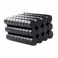 Dropshipping étanche bloc enduit d'époxy noir aimants ronds en néodyme Anti-corrosion antirouille aimant en néodyme N52