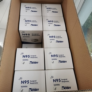 Sanqi masker wajah N95 sekali pakai, respirator N95respirator pelindung rumah sakit medis Cup disetujui - Product Image 6