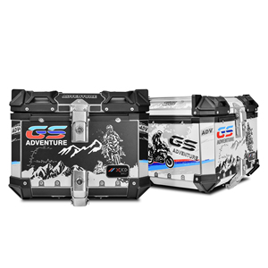 Fabricant universel 45L aluminium boîte arrière de <span class=keywords><strong>moto</strong></span> étanche <span class=keywords><strong>Top</strong></span> <span class=keywords><strong>Case</strong></span> coffre avec serrure de sécurité - Product Image 1