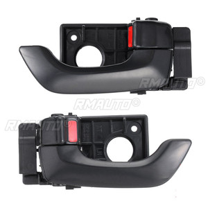 Poignée de porte intérieure avant gauche/droite pour KIA Optima 2006 2007 2008 2009 2010, côté conducteur, argent/noir # 826102G000K2 - Product Image 1