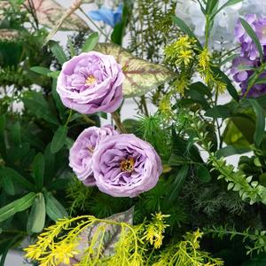 Arche murale de fleurs artificielles artisanales détachable, adaptée pour les mariages en plein air, les fêtes sur <span class=keywords><strong>pelouse</strong></span>, la décoration de toile de fond de mariage - Product Image 3