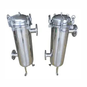 Hot Selling Efficient Stainless Steel Vertical Style Industrial Flowline Bag Filter Housing Waste Water Treatment Equipment