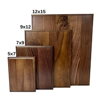 Plaques vierges en noyer de taille personnalisée, en bois massif, écologiques, polies, pour la gravure DIY, décoration intérieure