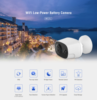 Cámara IP inalámbrica de seguridad para el hogar, minicámara de vigilancia compatible con Sim, Wifi, batería para exteriores, CCTV
