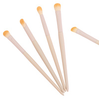 Ensemble de pinceaux de maquillage de qualité supérieure 2026, luxe, végan, logo personnalisé, beige, pinceaux de marque privée, outils cosmétiques