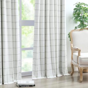 <strong>Sage</strong> <strong>Green</strong> Grommet Leaves Pattern Linen Thermal Insulated <strong>Blackout</strong> <strong>Curtains</strong> Modern Style All-Season for Bedroom Living Room - Product Image 2
